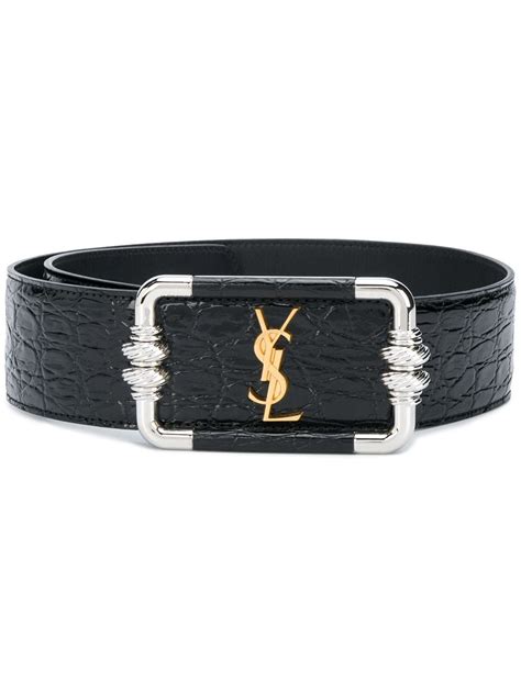 men ysl belt|saint laurent monogram leather belt.